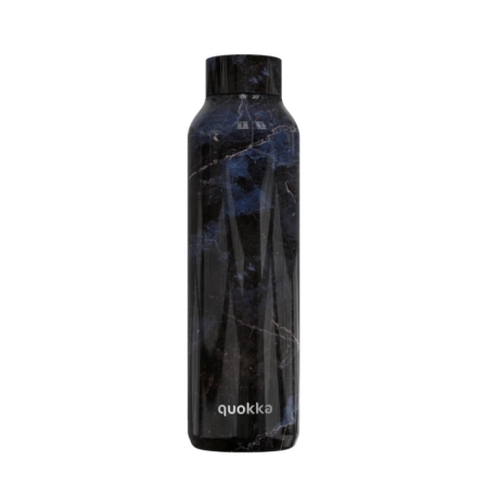 QUOKKA BOTELLA TERMO ACERO INOXIDABLE SOLID BLACK MARBLE 630 ML