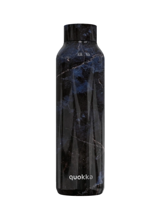 QUOKKA BOTELLA TERMO ACERO INOXIDABLE SOLID BLACK MARBLE 630 ML