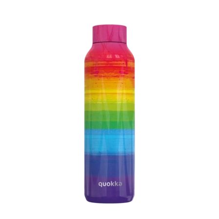 QUOKKA BOTELLA TERMO ACERO INOXIDABLE SOLID RAINBOW 630 ML