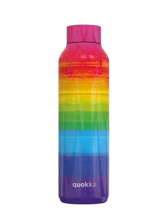 QUOKKA BOTELLA TERMO ACERO INOXIDABLE SOLID RAINBOW 630 ML