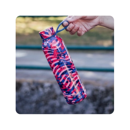 QUOKKA BOTELLA TERMO ACERO INOXIDABLE SOLID CON COLGADOR CLASH 630 ML