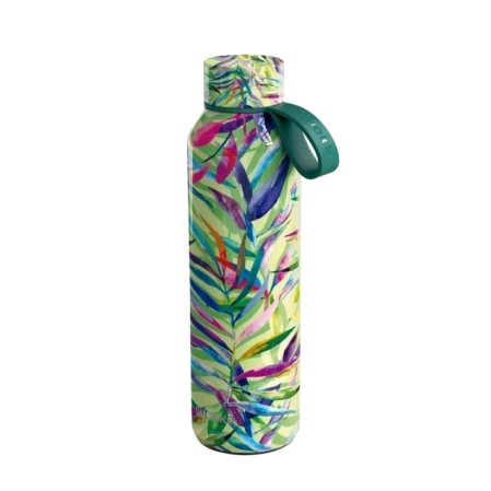 QUOKKA BOTELLA TERMO ACERO INOXIDABLE SOLID CON COLGADOR COLOR NATURE 630 ML
