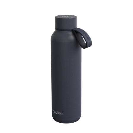 QUOKKA BOTELLA TERMO ACERO INOXIDABLE SOLID CON COLGADOR SLATE 630 ML