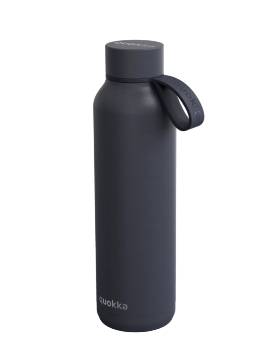 QUOKKA BOTELLA TERMO ACERO INOXIDABLE SOLID CON COLGADOR SLATE 630 ML