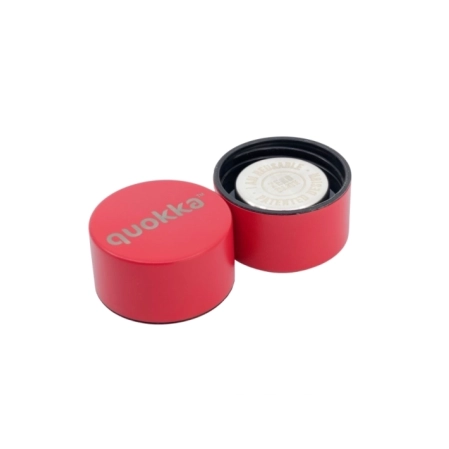 QUOKKA BOTELLA TERMO ACERO INOXIDABLE SOLID CON COLGADOR CHERRY RED 630 ML