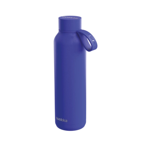 QUOKKA BOTELLA TERMO ACERO INOXIDABLE SOLID CON COLGADOR DUSK BLUE 630 ML