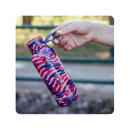 QUOKKA BOTELLA TERMO ACERO INOXIDABLE SOLID CON COLGADOR CLASH 510 ML