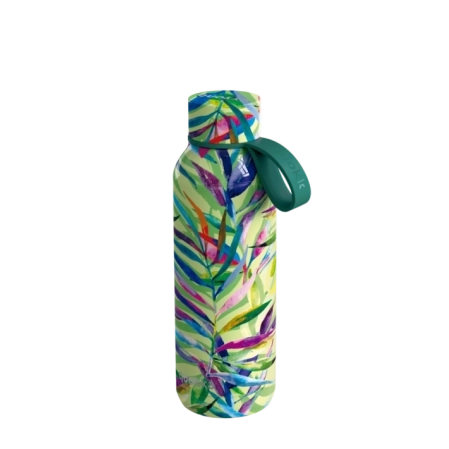 QUOKKA BOTELLA TERMO ACERO INOXIDABLE SOLID CON COLGADOR COLOR NATURE 510 ML