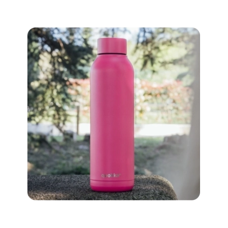 QUOKKA BOTELLA TERMO ACERO INOXIDABLE SOLID RASPBERRY PINK 630 ML