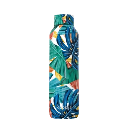 QUOKKA BOTELLA TERMO ACERO INOXIDABLE SOLID COLOR JUNGLE 630 ML