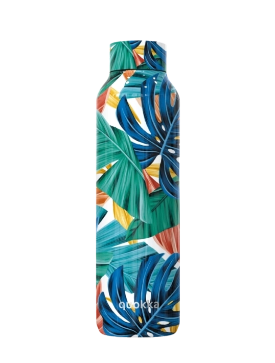 QUOKKA BOTELLA TERMO ACERO INOXIDABLE SOLID COLOR JUNGLE 630 ML