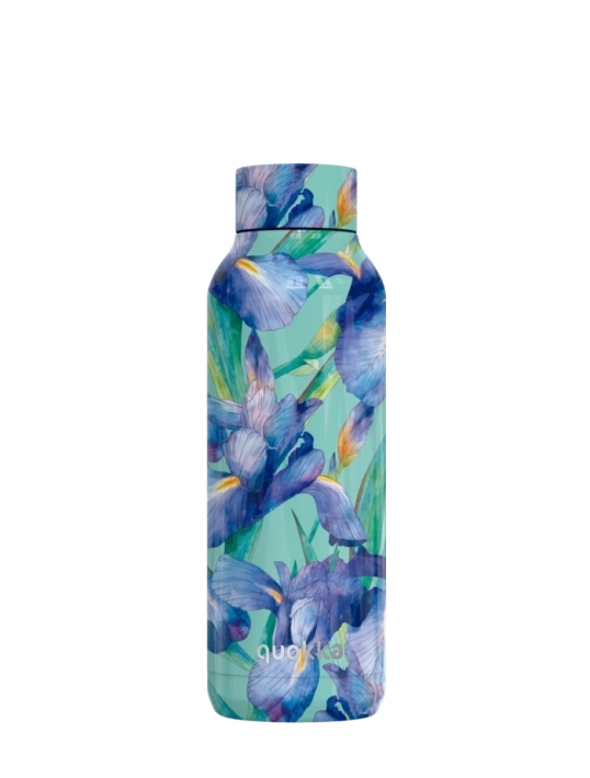 QUOKKA BOTELLA TERMO ACERO INOXIDABLE SOLID BLUE IRISES 510 ML
