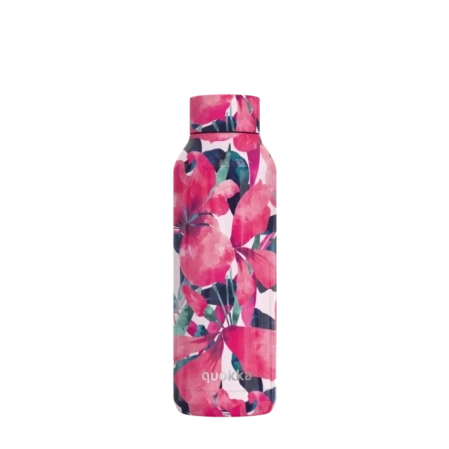 QUOKKA BOTELLA TERMO ACERO INOXIDABLE SOLID PINK BLOOM 510 ML