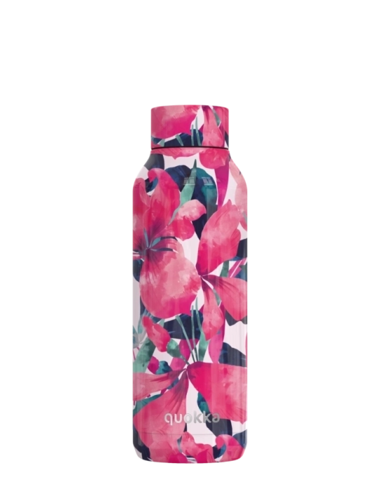 QUOKKA BOTELLA TERMO ACERO INOXIDABLE SOLID PINK BLOOM 510 ML