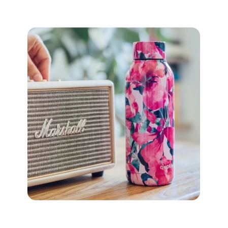 QUOKKA BOTELLA TERMO ACERO INOXIDABLE SOLID PINK BLOOM 510 ML