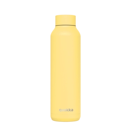 QUOKKA BOTELLA TERMO ACERO INOXIDABLE SOLID LIGHT YELLOW 630 ML
