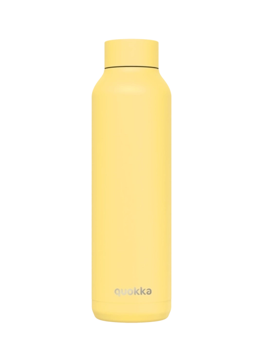 QUOKKA BOTELLA TERMO ACERO INOXIDABLE SOLID LIGHT YELLOW 630 ML