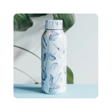 QUOKKA BOTELLA TERMO ACERO INOXIDABLE SOLID GRAY BOUQUET 510 ML