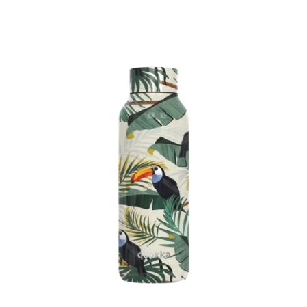 QUOKKA BOTELLA TERMO ACERO INOXIDABLE SOLID TROPICAL 510 ML