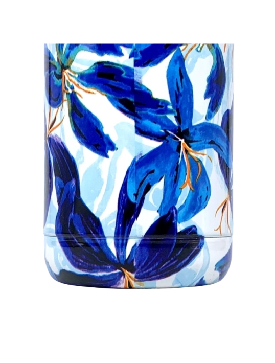 QUOKKA BOTELLA TERMO ACERO INOXIDABLE SOLID BLUE HIBISCUS 630 ML