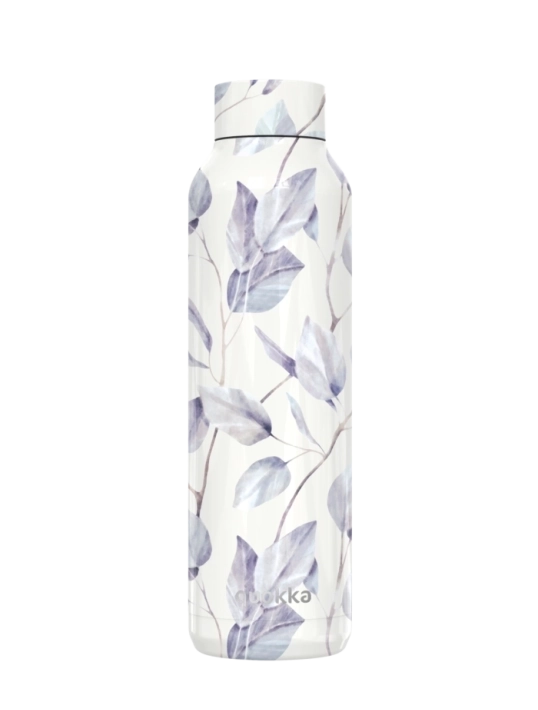 QUOKKA BOTELLA TERMO ACERO INOXIDABLE SOLID GRAY BOUQUET 630 ML
