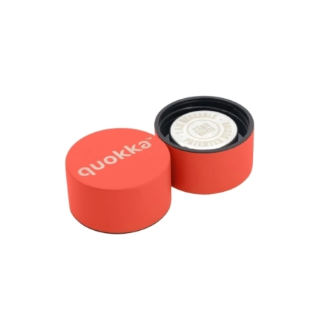 QUOKKA BOTELLA TERMO ACERO INOXIDABLE SOLID CON COLGADOR ORANGE 510 ML