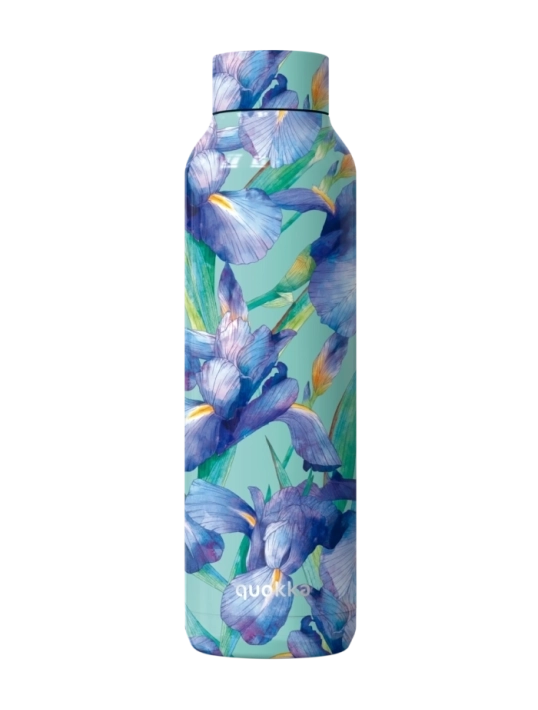 QUOKKA BOTELLA TERMO ACERO INOXIDABLE SOLID BLUE IRISES 850 ML