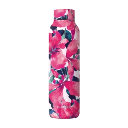 QUOKKA BOTELLA TERMO ACERO INOXIDABLE SOLID PINK BLOOM 850 ML