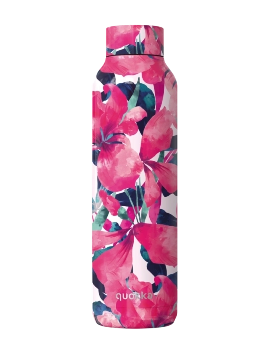QUOKKA BOTELLA TERMO ACERO INOXIDABLE SOLID PINK BLOOM 850 ML