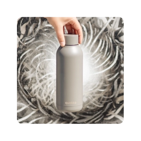 QUOKKA BOTELLA TERMO ACERO INOXIDABLE SOLID GREY 510 ML