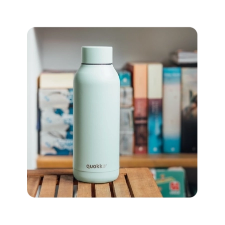 QUOKKA BOTELLA TERMO ACERO INOXIDABLE SOLID MINT 510 ML