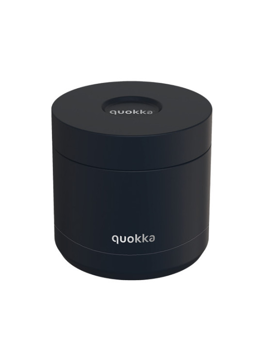 QUOKKA RECIPIENTE COMIDA TERMICO ACERO INOXIDABLE WHIM BLACK 600 ML