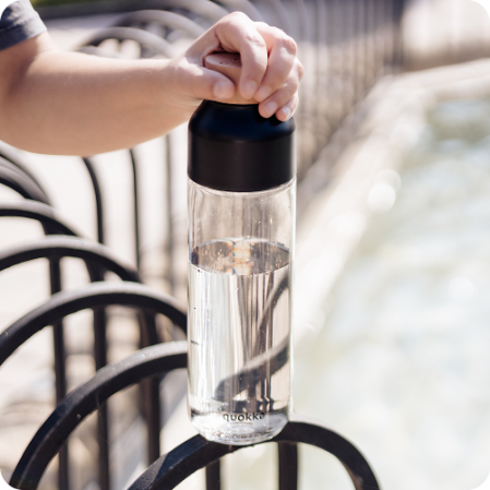 QUOKKA BOTELLA ECOZEN ICE BLACK 840 ML