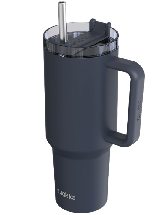 QUOKKA TAZA TERMO ACERO INOXIDABLE STREAM BLACK XL 1200 ML