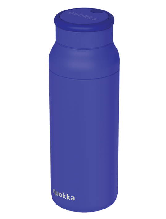 QUOKKA BOTELLA TERMO ACERO INOXIDABLE CON ASA DE SILICONA ECHO DUSK BLUE 690 ML