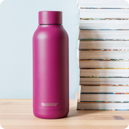 QUOKKA BOTELLA TERMO ACERO INOXIDABLE SOLID BURGUNDY 510 ML
