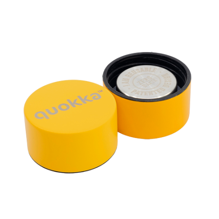 QUOKKA BOTELLA TERMO ACERO INOXIDABLE SOLID AMBER YELLOW 510 ML