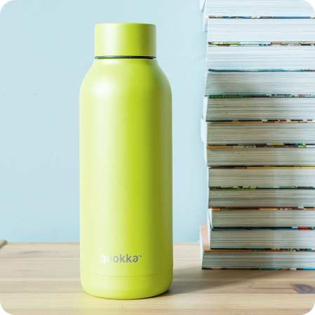 QUOKKA BOTELLA TERMO ACERO INOXIDABLE SOLID APPLE GREEN 510 ML