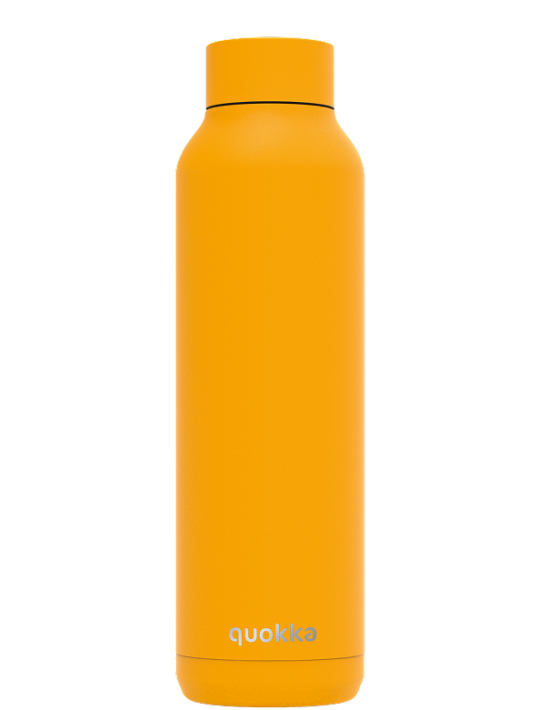 QUOKKA BOTELLA TERMO ACERO INOXIDABLE SOLID AMBER YELLOW 630 ML