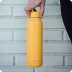 QUOKKA BOTELLA TERMO ACERO INOXIDABLE SOLID AMBER YELLOW 630 ML