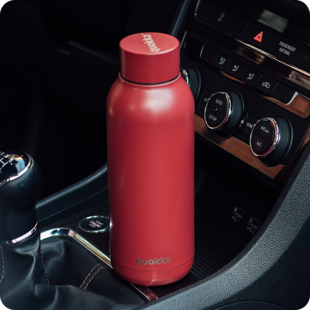 QUOKKA BOTELLA TERMO ACERO INOXIDABLE SOLID FIREBRICK RED 510 ML