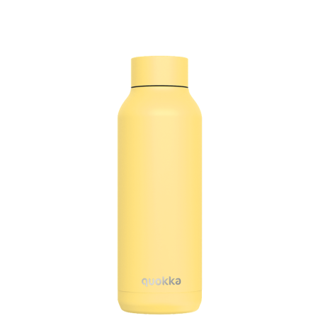 QUOKKA BOTELLA TERMO ACERO INOXIDABLE SOLID LIGHT YELLOW 510 ML