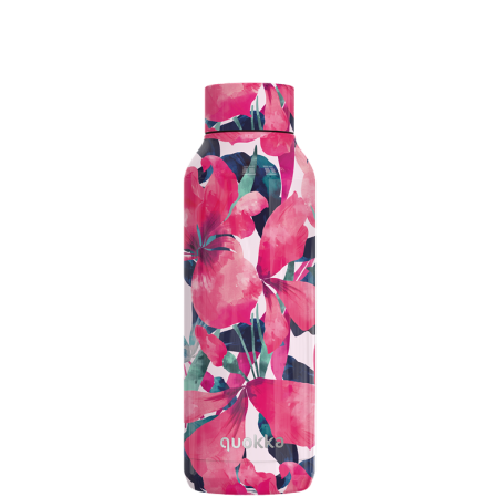 QUOKKA BOTELLA TERMO ACERO INOXIDABLE SOLID PINK BLOOM 510 ML