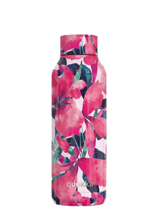 QUOKKA BOTELLA TERMO ACERO INOXIDABLE SOLID PINK BLOOM 510 ML