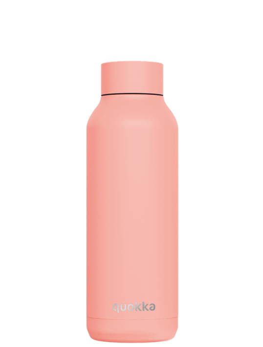 QUOKKA BOTELLA TERMO ACERO INOXIDABLE SOLID PASTEL PEACH 510 ML