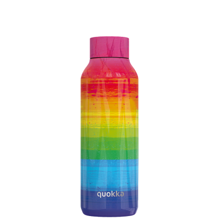 QUOKKA BOTELLA TERMO ACERO INOXIDABLE SOLID RAINBOW 510 ML
