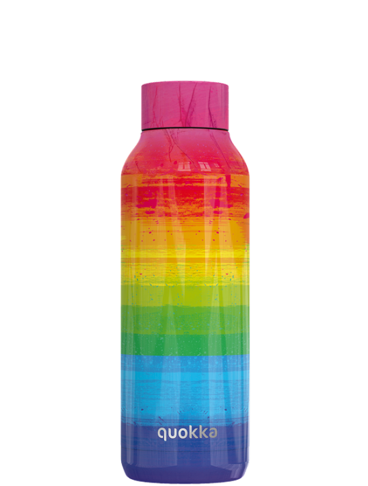 QUOKKA BOTELLA TERMO ACERO INOXIDABLE SOLID RAINBOW 510 ML