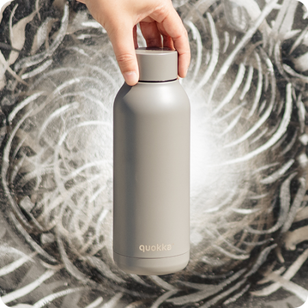 QUOKKA BOTELLA TERMO ACERO INOXIDABLE SOLID GREY 510 ML