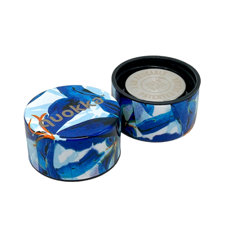 QUOKKA BOTELLA TERMO ACERO INOXIDABLE SOLID BLUE HIBISCUS 510 ML