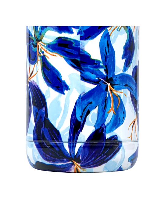 QUOKKA BOTELLA TERMO ACERO INOXIDABLE SOLID BLUE HIBISCUS 630 ML